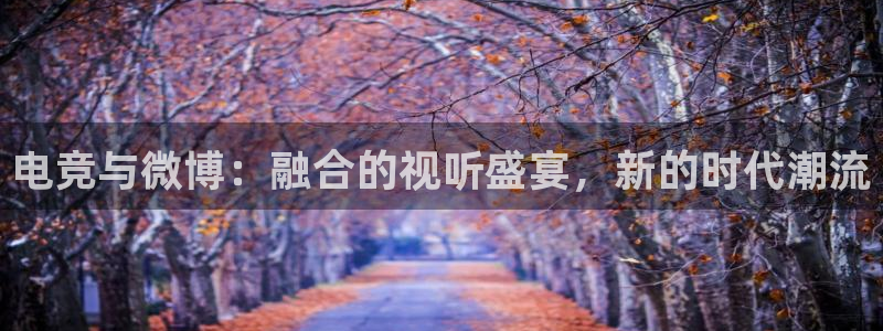 一竞技官网：电竞与微博：融合的视听盛宴，新的时代潮流